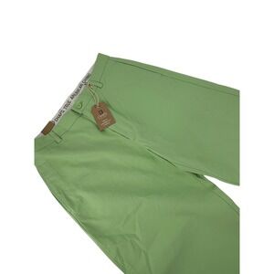 Chaps True‎ American Chino Mens 32x30 Pants Green Cotton Casual Flat Front NEW